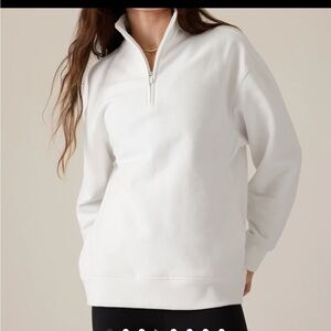 ATHLETA Forever Fleece 1/4 Zip Sweatshirt, Size S